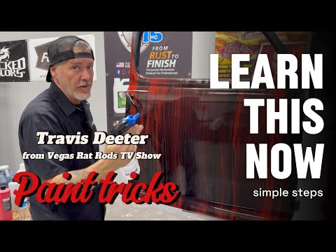 Painting Red and Black Doors with a Squirt bottle using Candy and Silver Shine