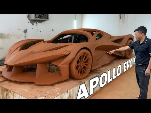 Building a Million-Dollar Apollo EVO Supercar Entirely from Clay ! 