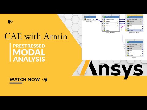 🔧 ANSYS Tutorial: Prestressed Modal Analysis of a Metal Wire 🧲🔍