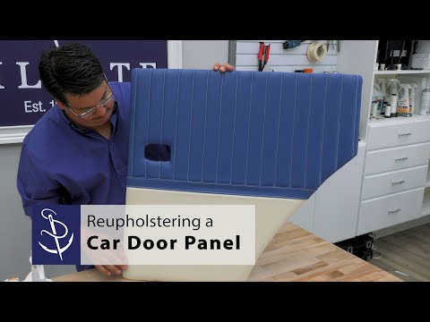 Reupholstering a Vintage Car Door Panel