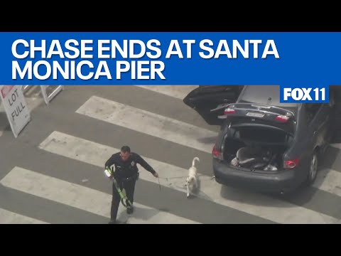 Pursuit of armed assault suspect ends at Santa Monica Pier  | FOX 11 LA