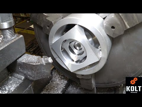 Three cubes in a cube on a lathe How to make a cube in a cube