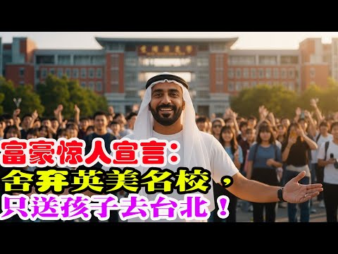 阿拉伯亿万富翁宣布：“我的所有孩子都将去台北上大学，而不是去伦敦或波士顿！”