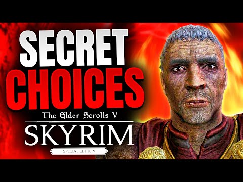 Skyrim - 12 SECRET CHOICES You Probably Didn't Know You Could Make...