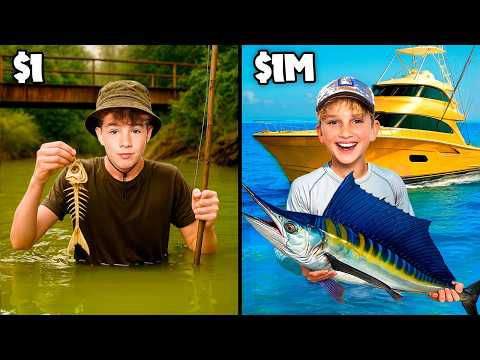$1 vs $1,000,000!Fishing