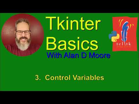 Tkinter Basics 3: Control Variables