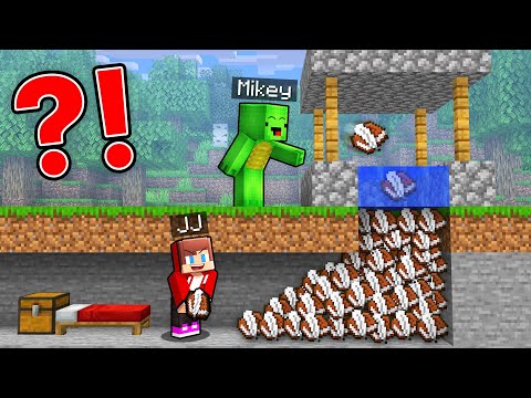 JJ Use WISHING WELL to Rob Mikey’s Secrets in Minecraft (Maizen)