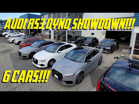 6 AUDI RS3's IN A DYNO SHOWDOWN!!!