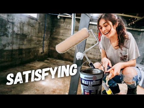 Finally PAINTING The SCARY Basement!!!!