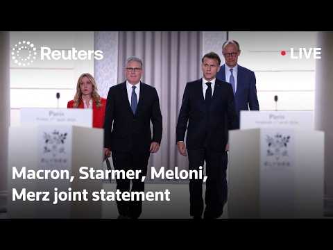 LIVE: Macron, Starmer, Meloni, Merz statement on Strait of Hormuz