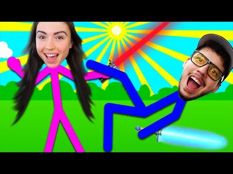 BEST STICK FIGHT GAME!! (BOYFRIEND vs GIRLFRIEND)