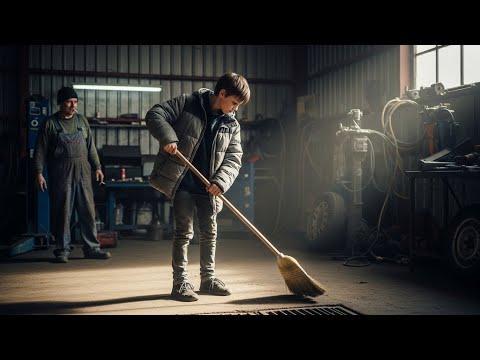 12 ЛЕТНИЙ МАЛЬЧИК ПРИШЕЛ В ГАРАЖ К МУЖИКАМ И ПОПРОСИЛ РАБОТУ. КОГДА ОН СНЯЛ КУРТКУ, ВСЕ ЗАМЕРЛИ