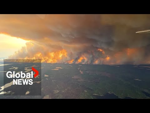 "Path of potential disaster": Last remaining personnel in Flin Flon flee wildfire flames