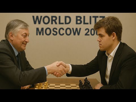 Anatoly Karpov vs Magnus Carlsen ◉ World Blitz Championship, Moscow 2007 | Chess Legends Clash