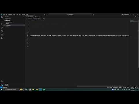 Portfolio: Introduction and Content