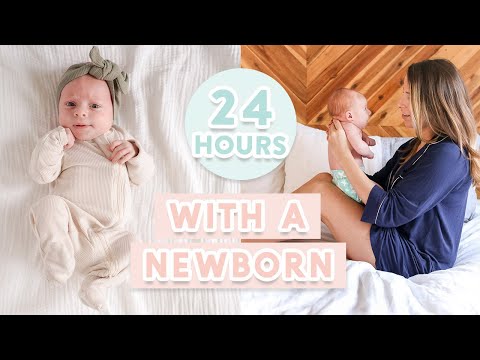 24 HOURS WITH A NEWBORN | First Time Parents + Our Daily Routine!