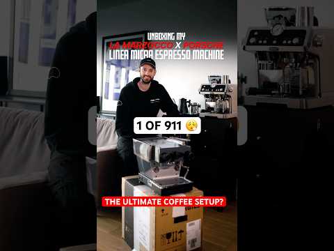 The ULTIMATE coffee home setup? Porsche x La Marzocco linea micra 😮‍💨