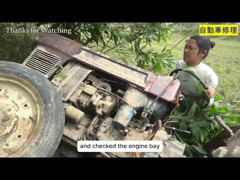 Talented Girl: The Girl Restored an Abandoned Tractor that had Broken Down After Many Years of Use.