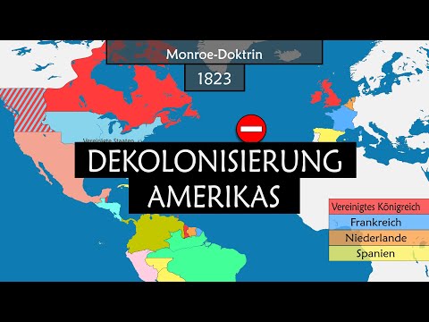 Die Dekolonisierung Amerikas - Zusammenfassung auf einer Karte