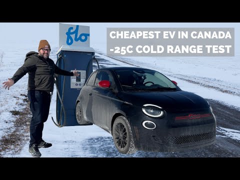 Extreme Cold EV Range Test -25c | 2024 Fiat 500e: How Far Can I Go?