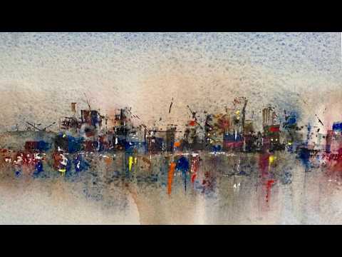 Genius Game Changing Watercolour Technique - Semi Abstract Cityscape