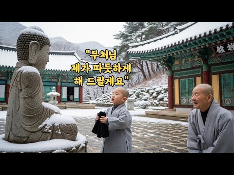 '돌부처님이 추워요' 목도리 둘러준 동자승에게 일어난 믿기 힘든 기적  차가운 불상에서 사람 체온이 느껴진 그날 밤 무슨일이 있었던가  l 오디오북 l 감동 l 실화 l 사연