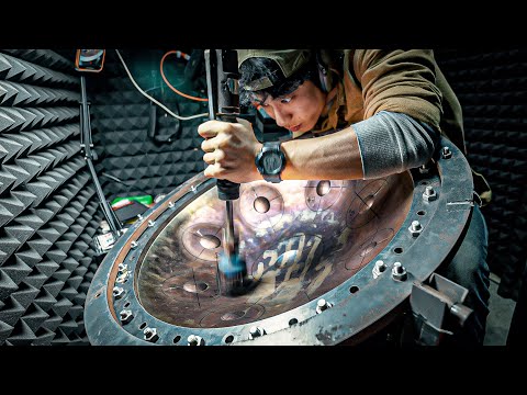 Handpan making: the fusion of steel and traditional craftsmanship to create delicate sound.