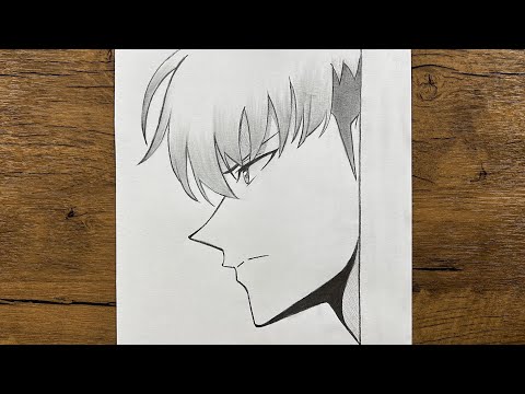 How to draw Sung Jin-woo from SOLO LEVELING step-by-step | Anime drawing tutorial