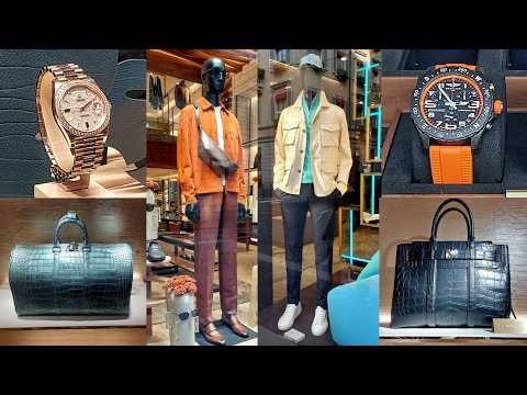Luxury Menswear: Hermes, LV, Rolex, Loro Piana, Brioni, Franck Muller.....