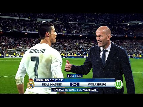 Zinedine Zidane will never forget Cristiano Ronaldo's performance in this match