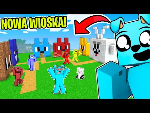 BUDUJEMY WIOSKĘ LUCZKA w Minecraft 🩵🦴