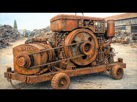 Female CEO Discovers Billion-Worth Generators in a Junkyard – Full Restoration