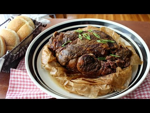 Paper Pork - Slow Roasted Pork Shoulder Cooked in Parchment - Pulled Pork Recipe