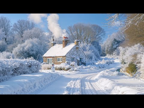 Calming December Snow Music ❄️ Healing Piano Music, Peaceful, Soothing & Stress Relief Music