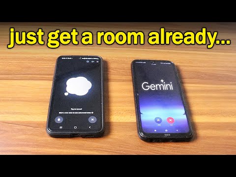 ChatGPT and Google Gemini on a Phone Call... they fell in love...