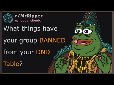 What things have your group BANNED from your DND Table? #dnd