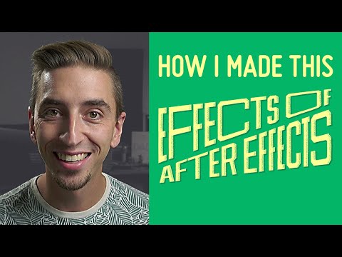 How I Animated the Effects of After Effects Title