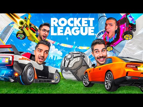 راکت لیگ ولی با بچه ها 🔥😍 (سه به تک زدمشون 💀)