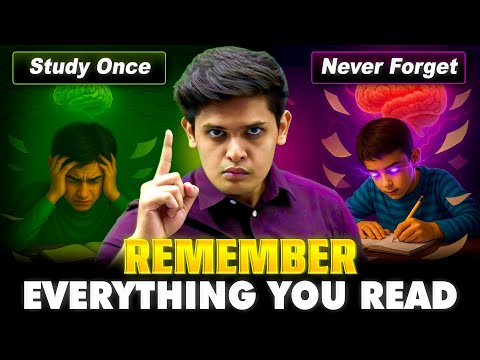 Remember Everything You Study🔥| Memorise Anything Quickly | Prashant Kirad