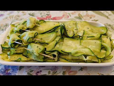 How to make Zucchini Carpaccio - NO cooking required!