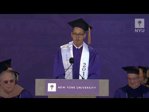 2016 NYU Commencement Student Speaker Robert L  Clinton