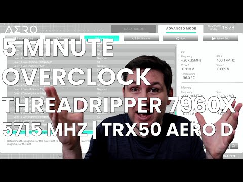 5 Minute Overclock: Ryzen Threadripper 7960X to 5715 MHz