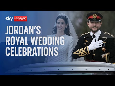 Jordan’s Crown Prince Hussein and Saudi architect Rajwa Alseif wedding celebrations
