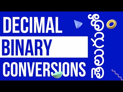 Binary and decimal conversion in telugu | Number System in telugu | Vamsi Bhavani