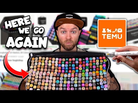 I Tested THE BEST TEMU Art Supplies - This was a surprise !!