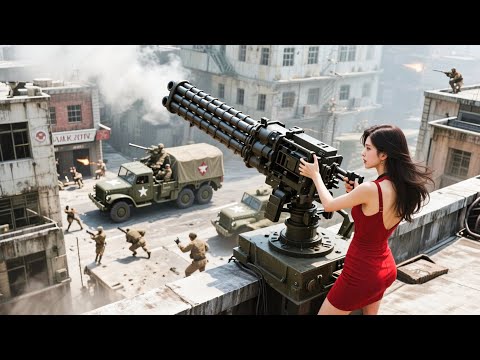 女特工組裝超級神槍，下一秒將車內的日本軍官一擊斃命！ #抗日