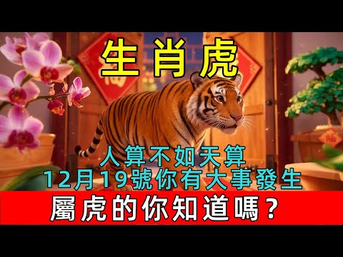 人算不如天算！生肖虎，明天12月19號你有大事發生！屬虎的你知道嗎？#生肖 #運勢 #命理 #屬相 #風水 #財運 #佛陀 #佛學 #佛法 #佛教 #修行 #智慧 #因果 #佛家