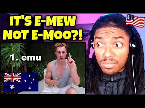 AMERICAN REACTS to 50 Words AUSTRALIANS Pronounce WEIRD 😅