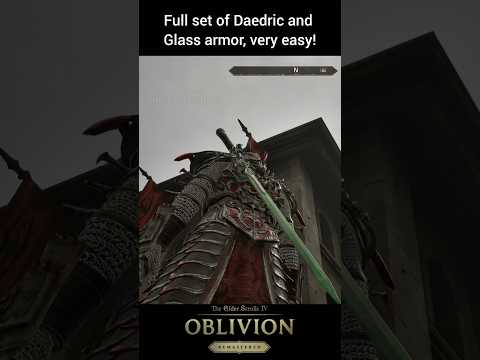 How to get daedric armor easy after level 20 #shorts #oblivionremastered #tesoblivion #gaming