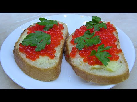 Homemade red caviar
